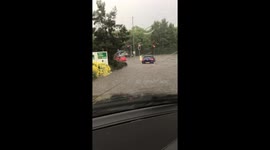 Tesco Stirling Carpark Flash Flood