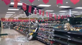 Stirling Tesco wrecked after ceiling collapses and flooding submerges car park