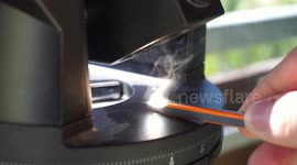 German astrophotographer demonstrates the power of telescopes when used in the sun