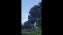 Chemical Plant Fire, San Roque, Cadiz, Spain