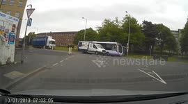Near Miss - Driver on the Wrong Side of the Road