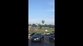 Hot air balloon crashes into a crowd