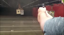 Slow-mo pistol shot