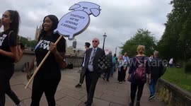 The Time Is Now Mass Lobby – People seen waiting or talking to local MP’s