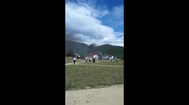 At the airport of Nizhneangarsk crash-landed and caught fire on a passenger plane An-24