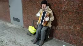Folk Music at the Khreschatyk metro station in Kiev, Ukraine