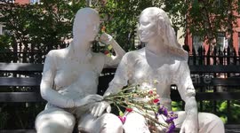 Residents in New York City commemorate 50th anniversary of Stonewall riots