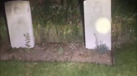 Cornwall man captures eerie 'orb' in military graveyard