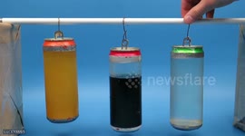 ALUMINUM CANS vs DRAIN CLEANER I EXPERIMENTS
