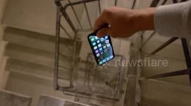 iPhone XS vs 300 foot DROP down spiral staircase