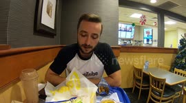 Attempting to eat 5.000 calories in one sitting