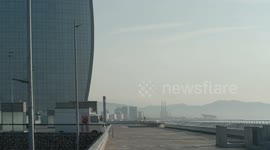 The W hotel in Barcelona at sunrise