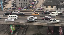 Crazy traffic in Lagos Nigeria