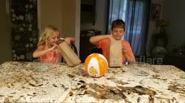 Food v. Slime Challenge Orange Edition