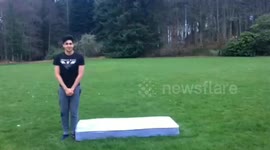Two foot flying kick