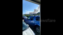 Residents watch smoke pour out of Abingdon building blaze