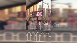 Facial recognition system set up to catch jaywalkers in China