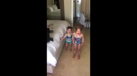 US dad tricks both of his young daughters into ending their tantrums