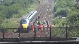 Passengers escorted from train that fatally collided with two railway workers in Wales
