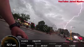 Riding a Bike in a Dangerous Lightning Storm #Extreme #stormchasing #Saskatchewan #cycling #thunder #skstorm
