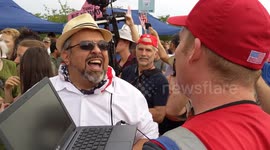 Trump supporters clash during Independence day festivities in Washington DC