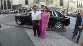 Simon Cowell, Sinitta and Louise Redknapp arrive at Syco Summer party in London