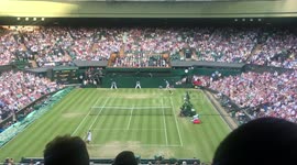 CROWD GOES WILD for 15yr old US tennis star Cori Gauff winning point to beat Polona Hercog