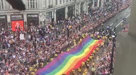 Gay pride kicks off with a nice colourful flag