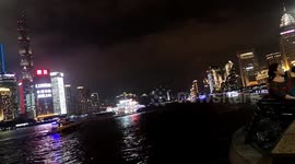 Time lapse of Shanghai Skyline shot from The Bund