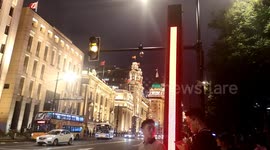 Time lapse of Historical Buildings of the Bund, Shanghai