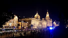 Crowds at The Bund, time lapse edition