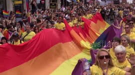 Crowds attended Pride Parade in London celebrates 50 year anniversary