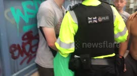 Police Arrest Graffiti Sprayer Bristol Carnival