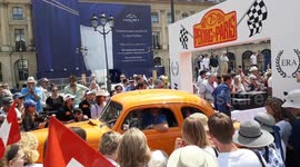Peking to Paris race arrival   .Place Vendome, Paris. 7july 2019