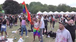 Black Pride 2019 celebrations take place at Haggerston Park in London