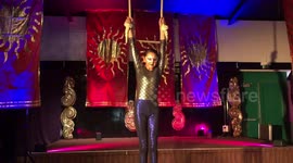 Aerial Trapeze Circus Performance in Peckham London