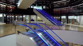 Drone Filming inside Birmingham 180 Million New Library