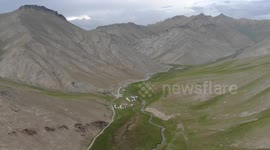 Kyrgyzstan, Tash Rabat - Silk Road to Chine, Mountain of Tash Rabat, Nature...