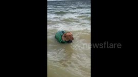 Dog dressed as mermaid spotted swimming in Texas lake