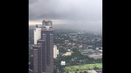 Timelapse Video Of Rain Over Manila