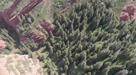 Drone Video of Seven Bulls Rock Formation, Karakol, Kyrgyzstan.