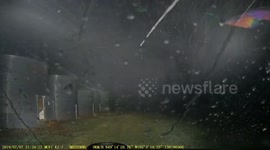 Insane wind and rain pelts Canadian town