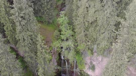 Drone Video Jeti-Oquz Canyon - Waterfalls (Seven Bulls Rocks), Karakol, Kyrgyzstan.