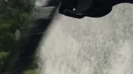 Flooding in street after heavy rain!