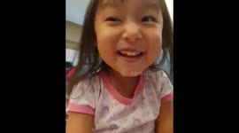 The alphabet can be confusing! Little girl struggles with her A, B, C in cute and funny video
