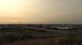 Smoke from northern Ontario forest fires drifts all the way down to Toronto making for a very hazy and smoky day in the city
