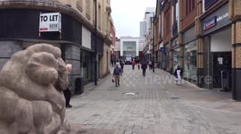 Stock footage of Derby city centre