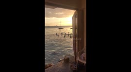 Sunset by the beach