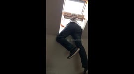 Man crawls out of a window to avoid watching 'Love Island'