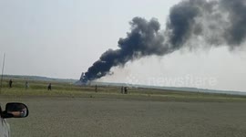Cessna 208 plane crashes on runway